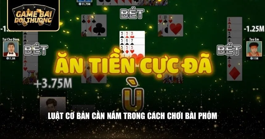 Luật cơ bản cần nắm trong cách chơi bài Phỏm