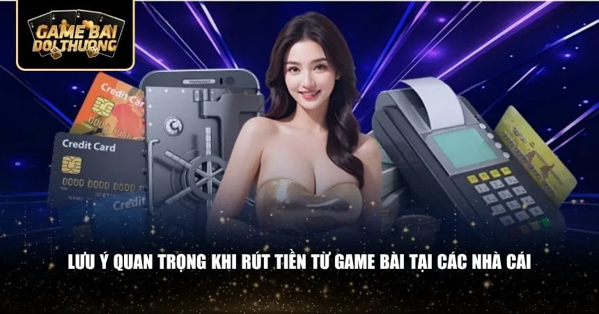 Lưu ý quan trọng khi rút tiền từ game bài tại các nhà cái